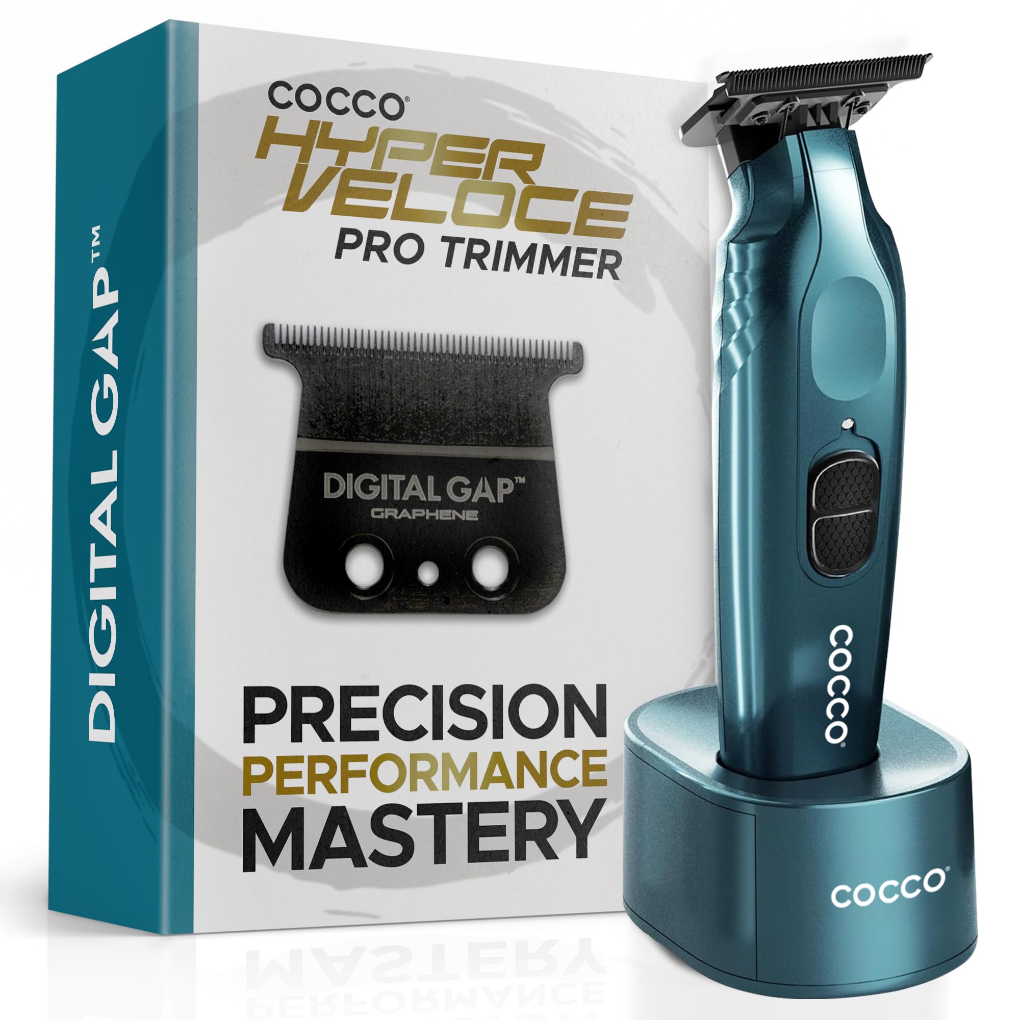 COCCO Hyper Veloce Pro Trimmer, Digital Gap Graphene Blade Edger