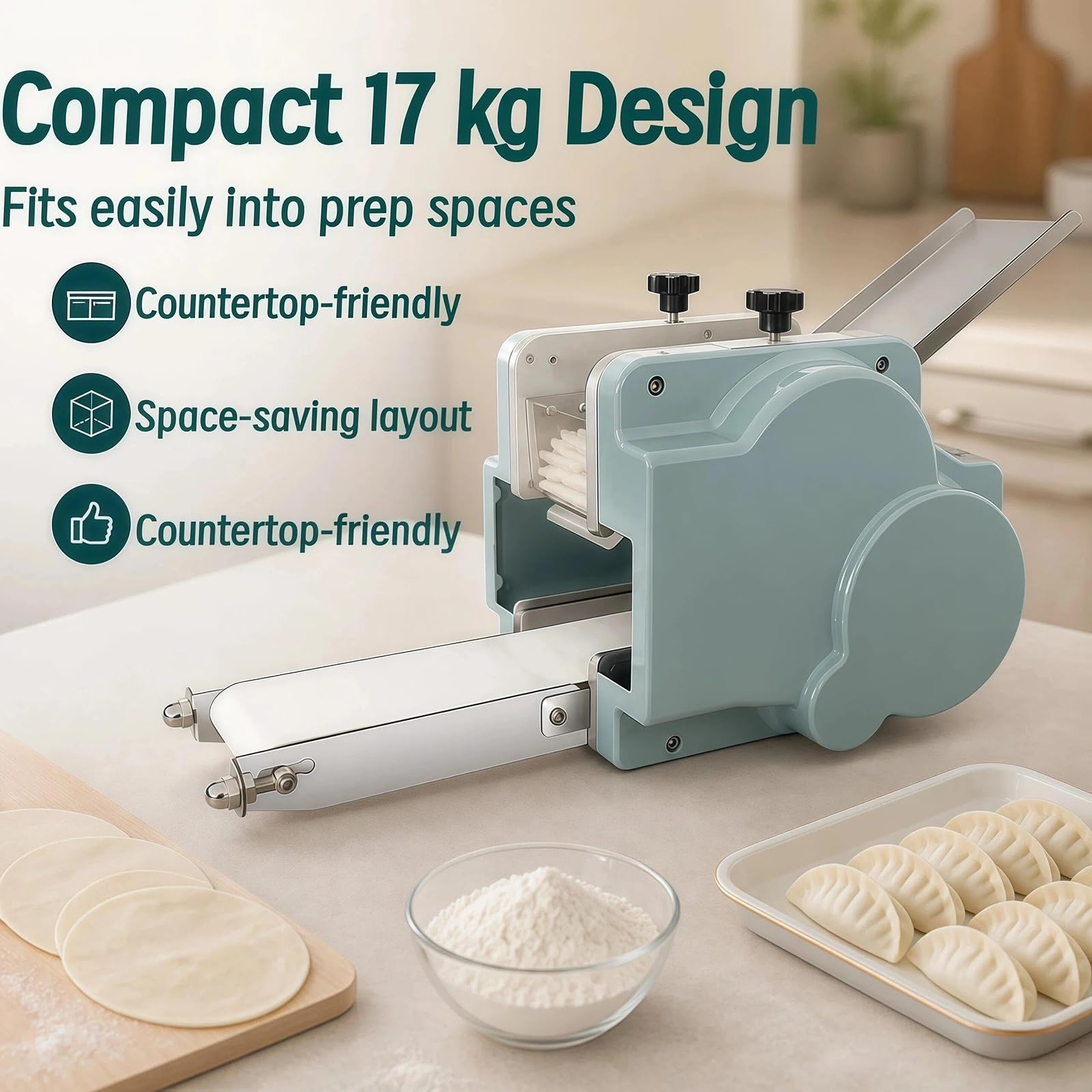 Macchina Elettrica per Sfoglie di Ravioli, Involtini Wonton, 60 PZ/Min