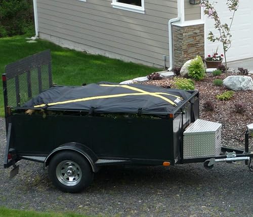 Miniatura 5 de The X-Cover by TRPx - Funda mediana para remolque y caja de camión, sistema integrado de lona negra resistente y amarre. Compatible con cama corta,