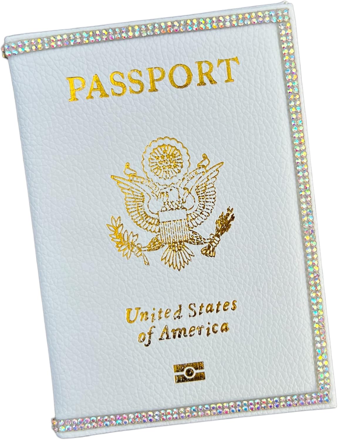 Bling Passport Cover Vaccine Card Holder Combo, Passport