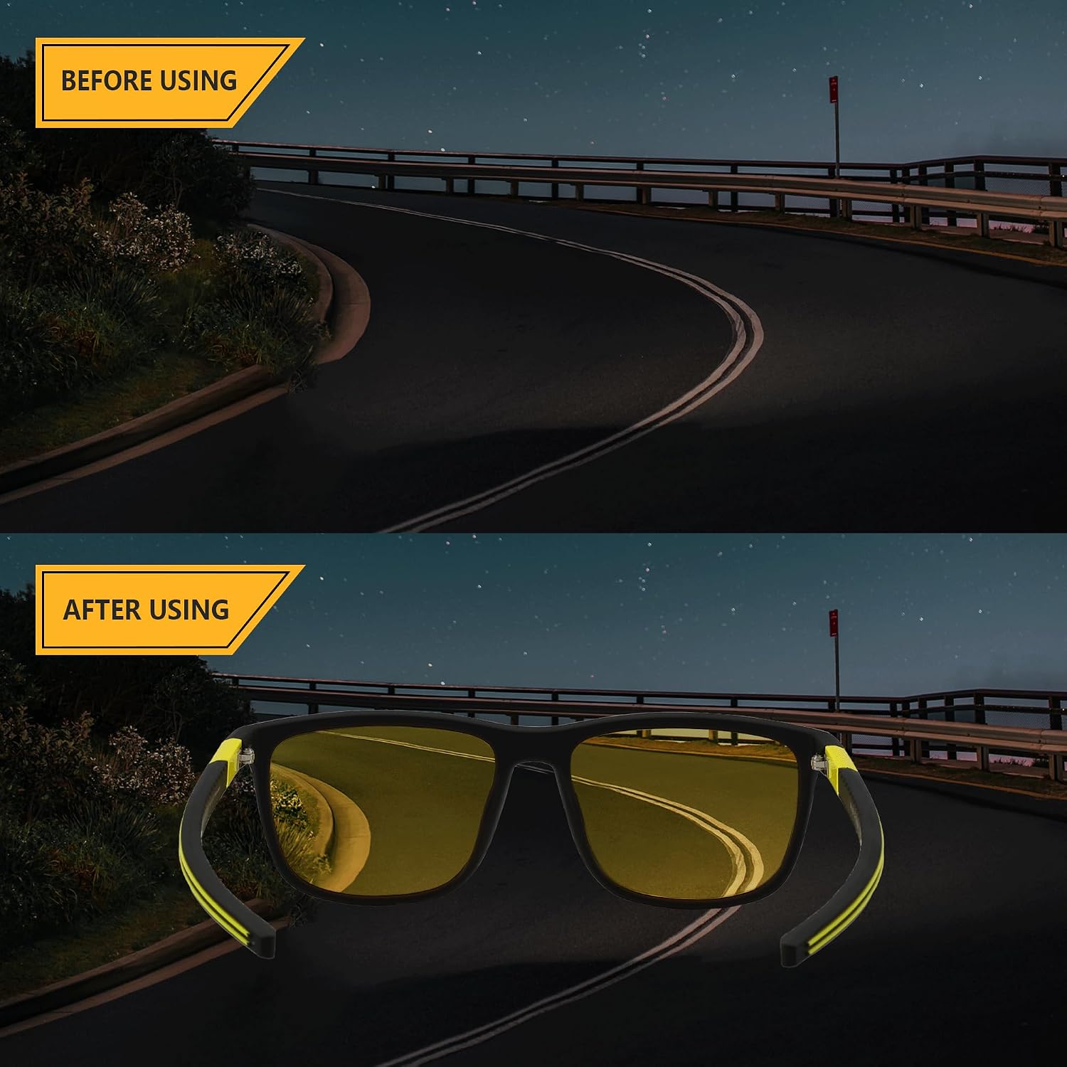 ZENOTTIC Square Polarized Sunglasses for Men - Lightweight TR90 Frame 100% UV Blocking Shades for Driving Fishing Golf Sports