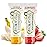 Jack N\' Jill Natural Toddler Toothpaste - Fluoride Free Training Toothpaste for Toddlers 1-3, 40% Xylitol, BPA Free - Strawberry & Banana 1.76 oz (Pack of 2)