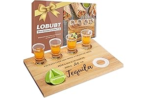 Patron Tequila Liquor Shot Board Glasses Serving Tray with Rim