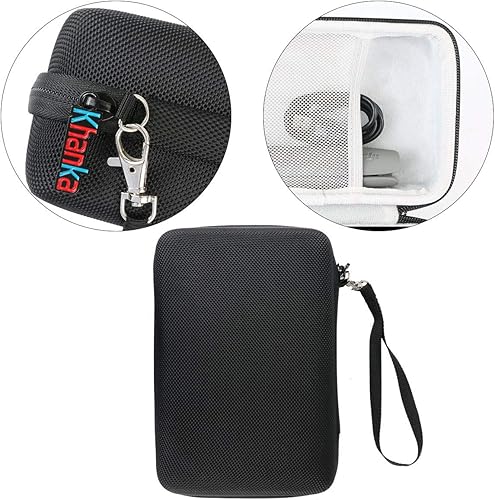 Miniatura 7 de khanka Estuche de viaje duro de repuesto para DJI OSMO Mobile 3 / OM 4 Estabilizador portátil ligero de cardán de mano (negro)