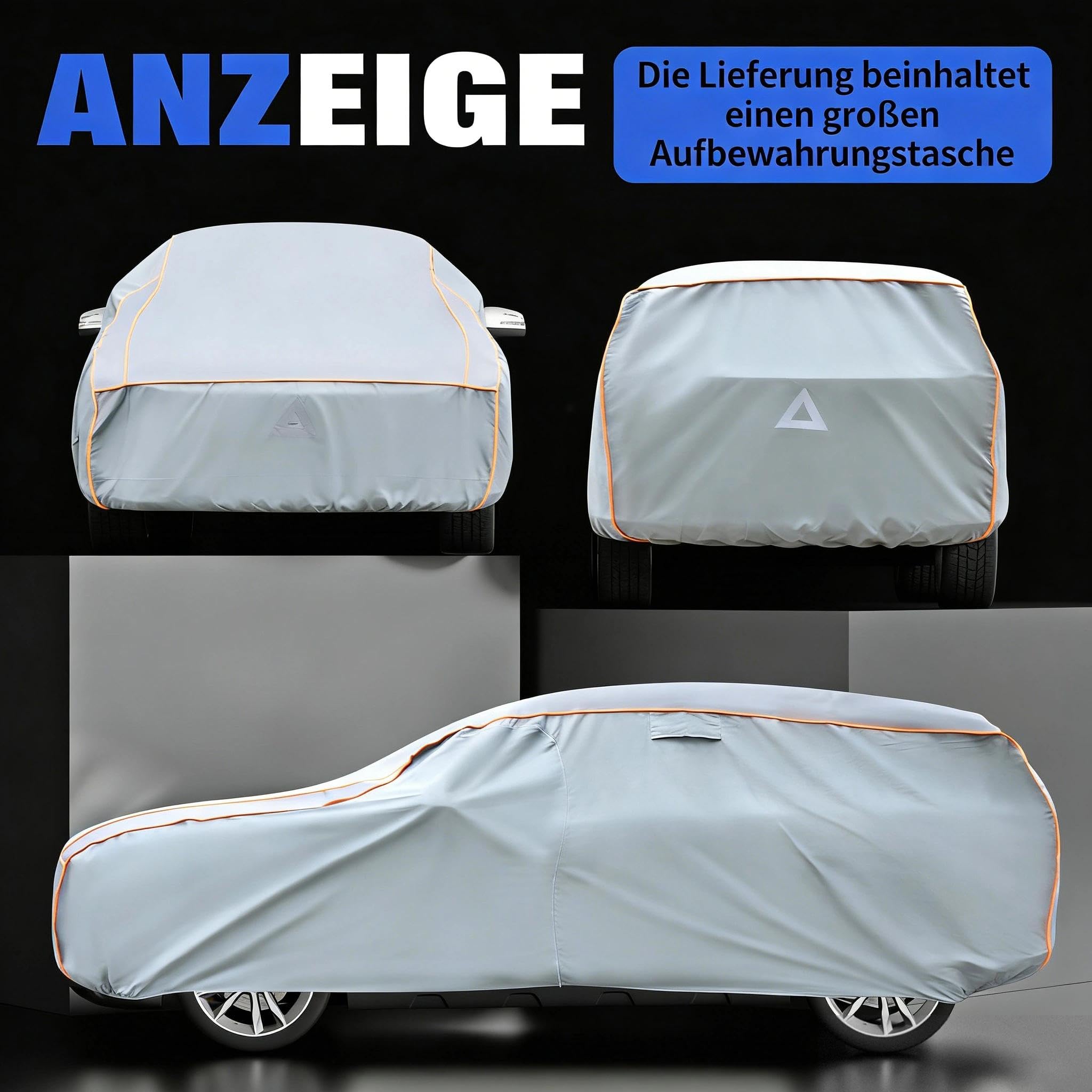 Hagelschutzplane, Auto Abdeckplane, Autogarage Für Draußen, wasserdichte Autoplane, Windfeste PKW Abdeckung, Lackschonende Hagelschutz Autoplane, SUV Hagelschutzgarage(SUV/ 450 - max. 480 cm Länge)