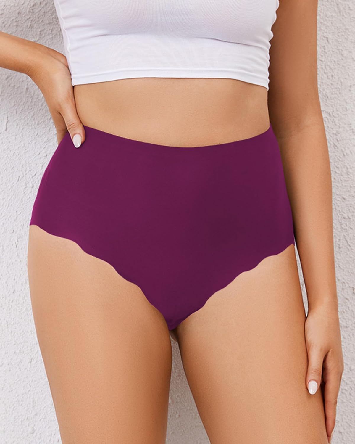 Women's Seamless Underwear High Waisted Full Coverage Ladies Panties 5-Pack - Image 7