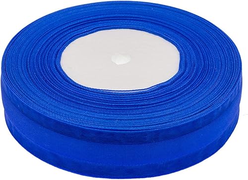 Miniatura 3 de ATRBB Cinta de satén de 50 yardas de 1 pulgada de ancho con borde de organza para regalos de boda, envoltura, lazos de bricolaje y manualidades