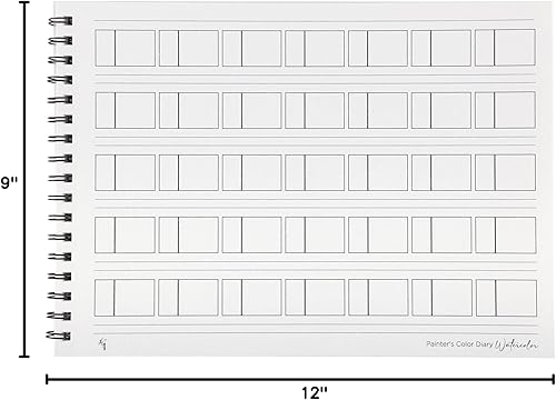 Miniatura 7 de HG Art Concepts Painters - Agenda de colores  9 x 12 pulgadas, 140 libras, encuadernado en espiral, sin ácidos, libro de muestras de color con 10