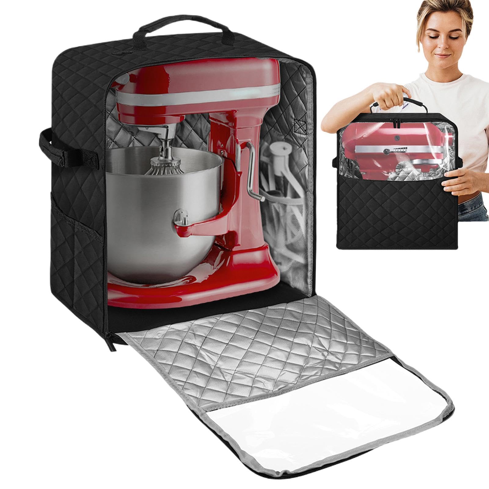 Funda para batidora de pie lavable y cubierta protectora de electrodomésticos de cocina