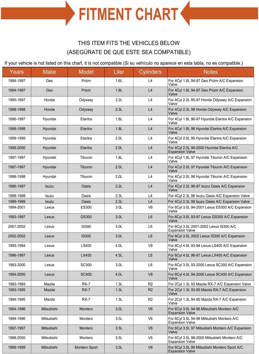 A/C AC Expansion Valve for 240 4 Runner Truck Toyota Camry Honda