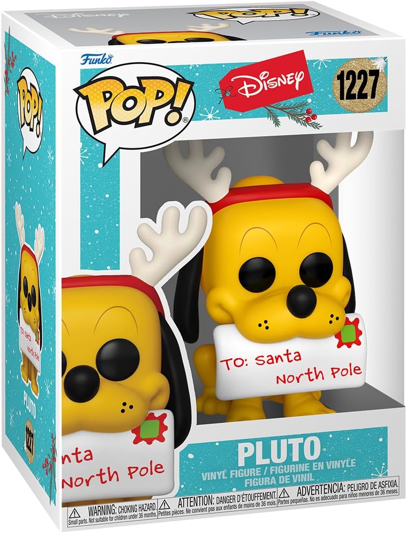 POP! Disney: Holiday - Pluto - Collectable Vinyl Figure - Gift Idea - Official Merchandise - Toys for Kids & Adults - Model Figure for Collectors and Display