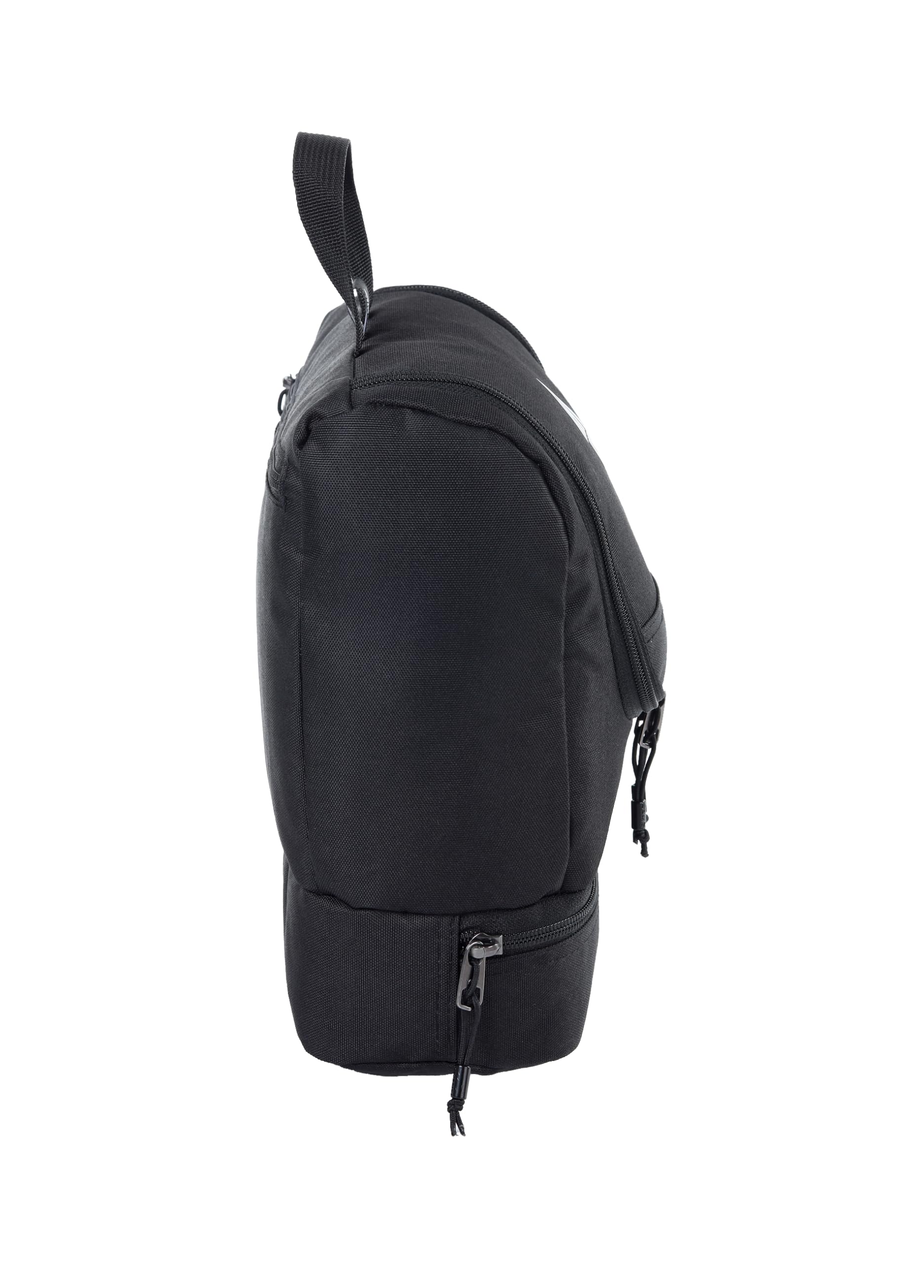 Travel Kit - Bolsa de Aseo con Compartimento Inferior para Colgar, con Muchos Compartimentos de Almacenamiento, 25 x 24 x 11 cm, Negro auténtico, 25x24x11 cm, Kit de Viaje