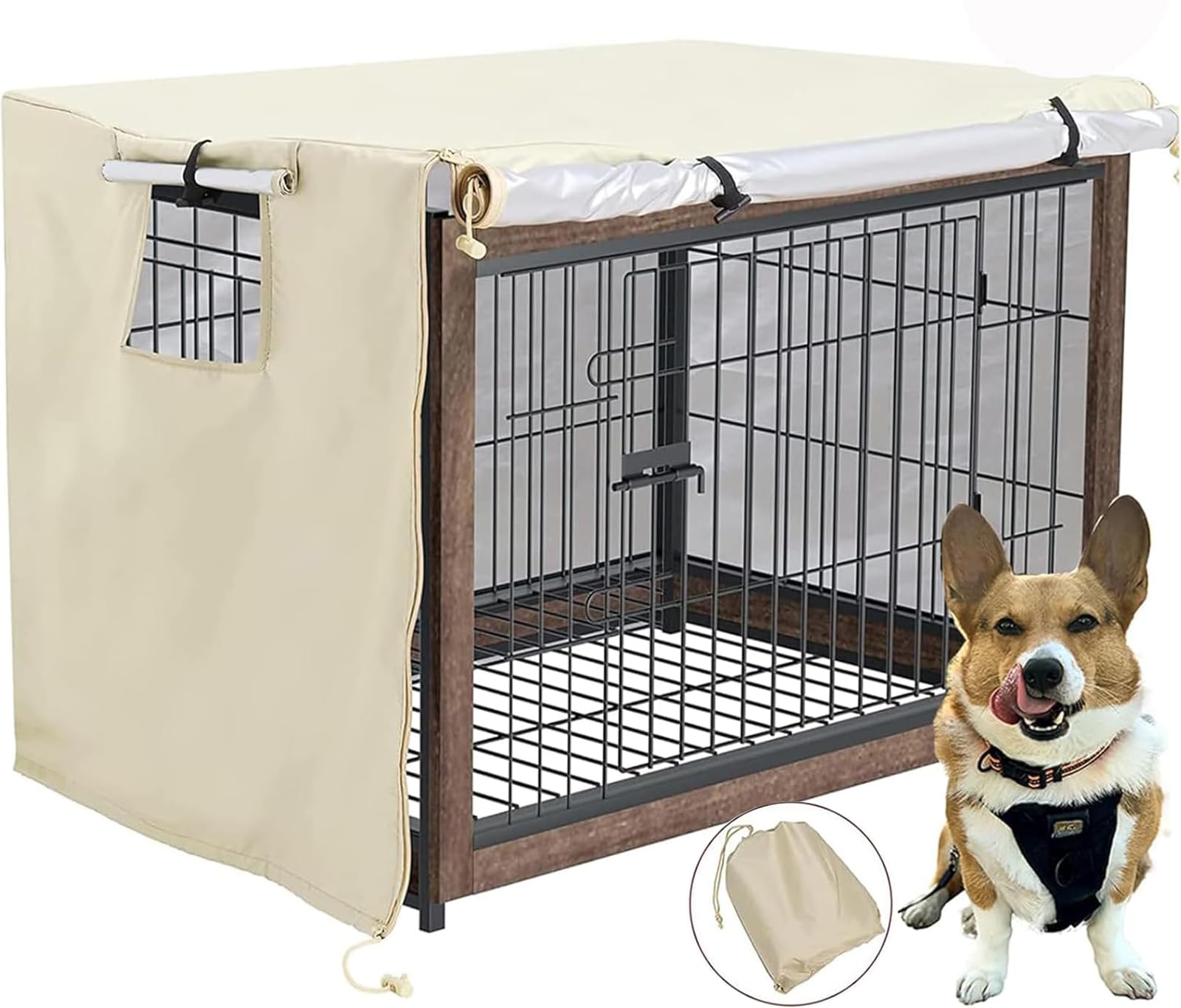 ペット サークルカバー ケージカバー オーダー専用 Amazon | Pelconei 犬のケージカバー ペットサークルカバー （94