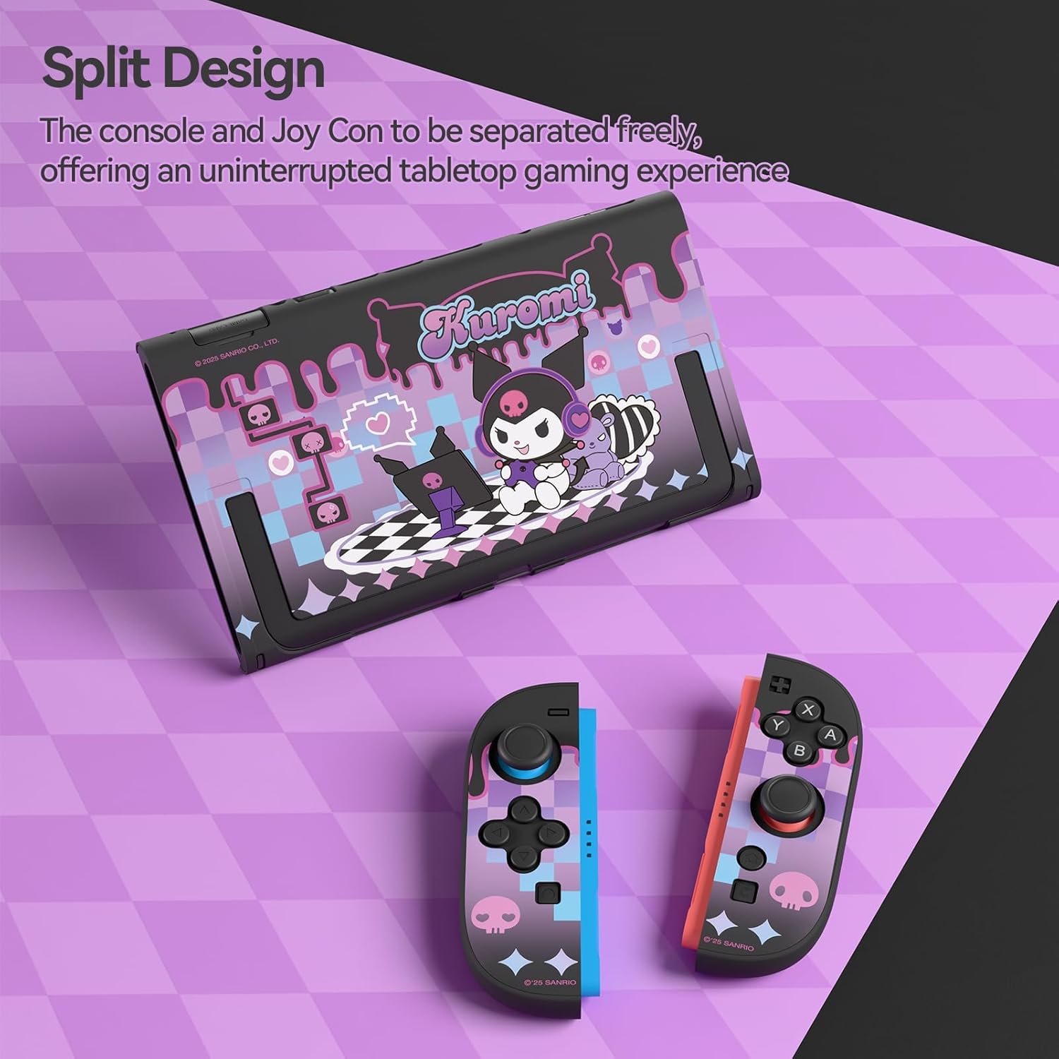 PC Protective Case Compatible with Switch 2 Model 2025, All-Round Protection Hard Shell for Switch 2 Console and Joy Con - KLM - Image 3