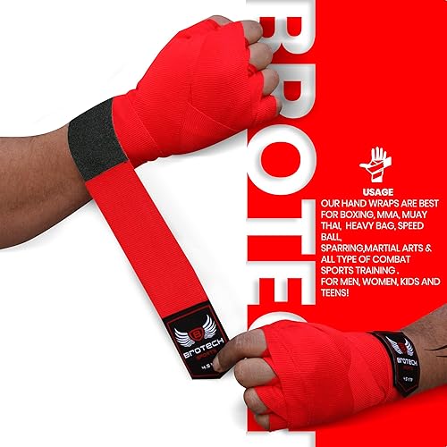 Miniatura 7 de Brotech - Saco de boxeo de 14.8ft - 180 pulgadas, entrenamiento de pelota de velocidad, protección de manos para kickboxing, Muay Thai, MMA, artes