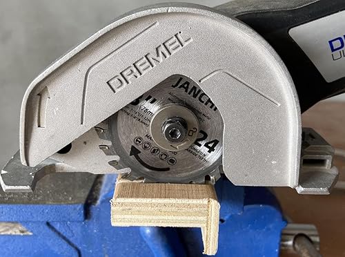 Miniatura 4 de Paquete de 3 hojas de sierra circular de carburo 24T de 3 pulgadas para cortes de madera, plástico, PCV, acrílico, aluminio, eje de 7/16 pulgadas,