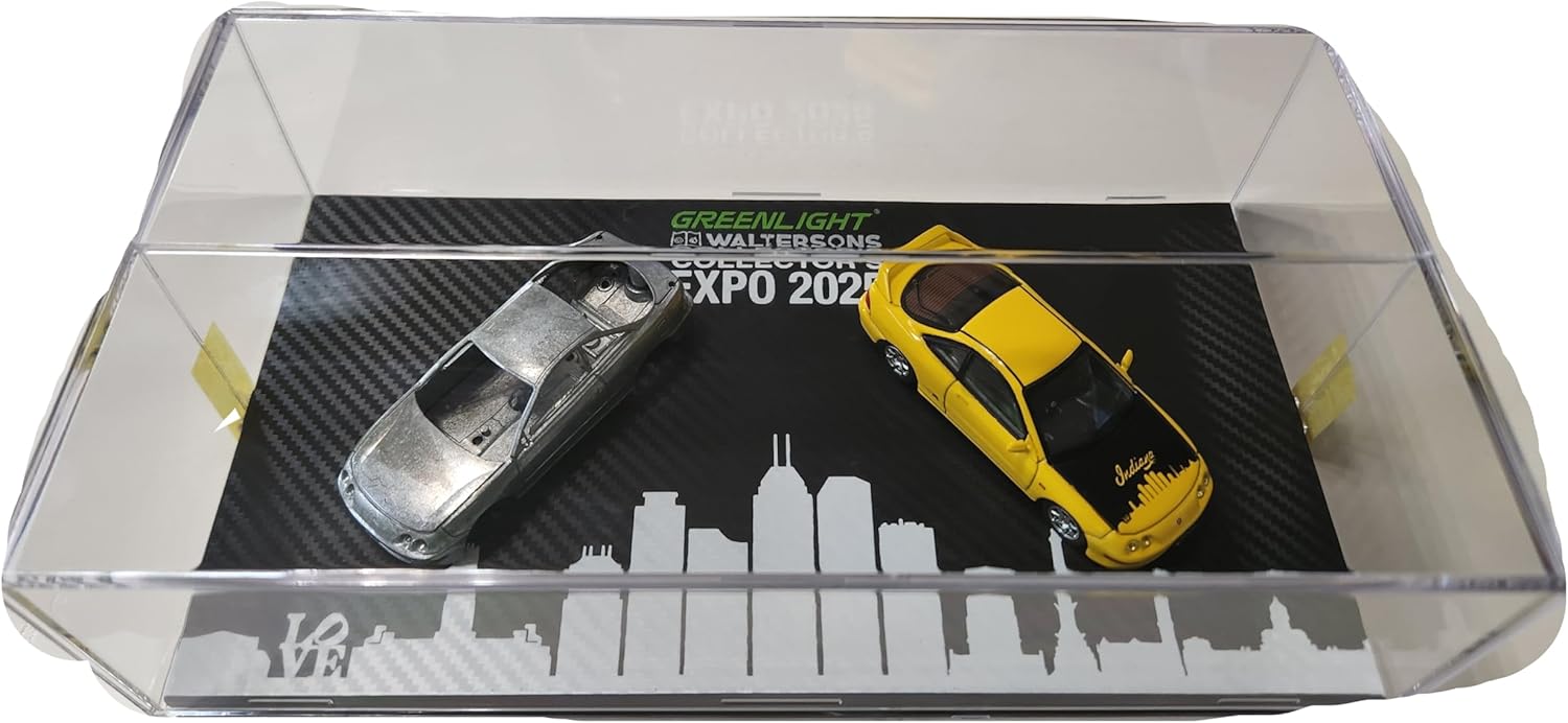 Greenlight 51683-A 2025 Waltersons Collector's Expo Raw Casting Duel Pack Limited Edition 2025 Chevy Corvette ZR1 and Raw Body Display Set