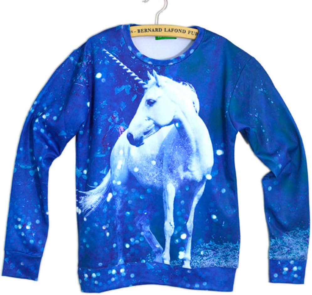 Unisex Sweater Unicorn Sweatshirt Hoodies 3D T Shirts (M)