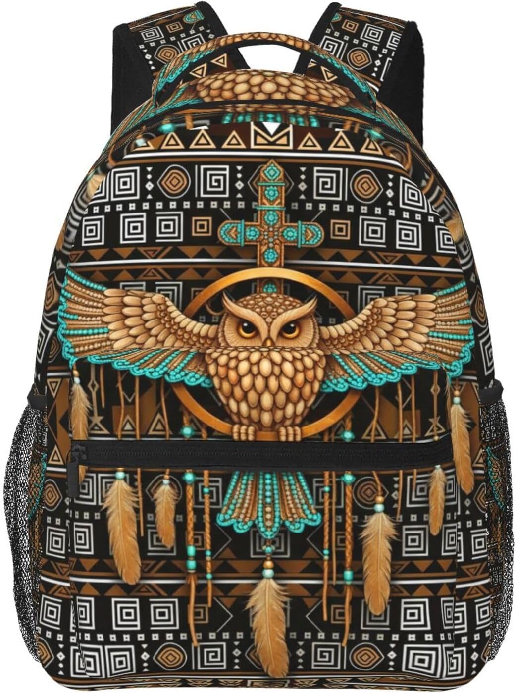 Native American Backpack for Men Women,Casual Travel Hiking Camping Backpacks Lightweight Bookbag