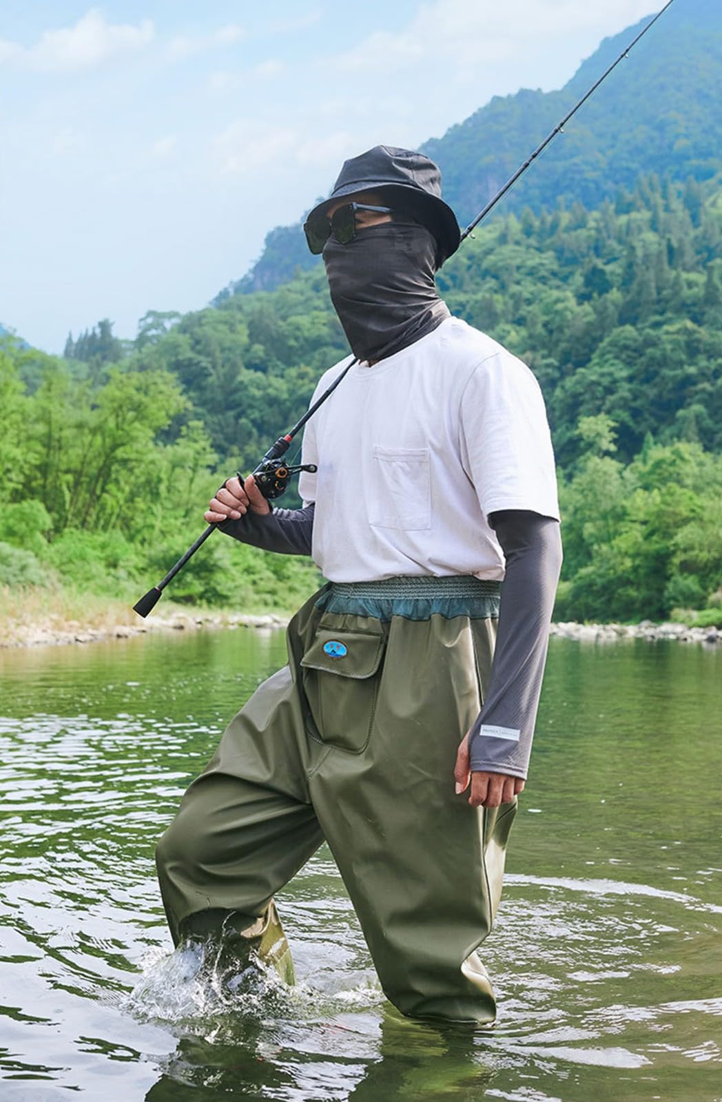 Trampolieri da pesca, stivali da pesca impermeabili per uomini e donne, trampolieri da pesca in neoprene con stivali integrati, attrezzatura da pesca, abbigliamento da pesca, caccia all'anatra e pesca
