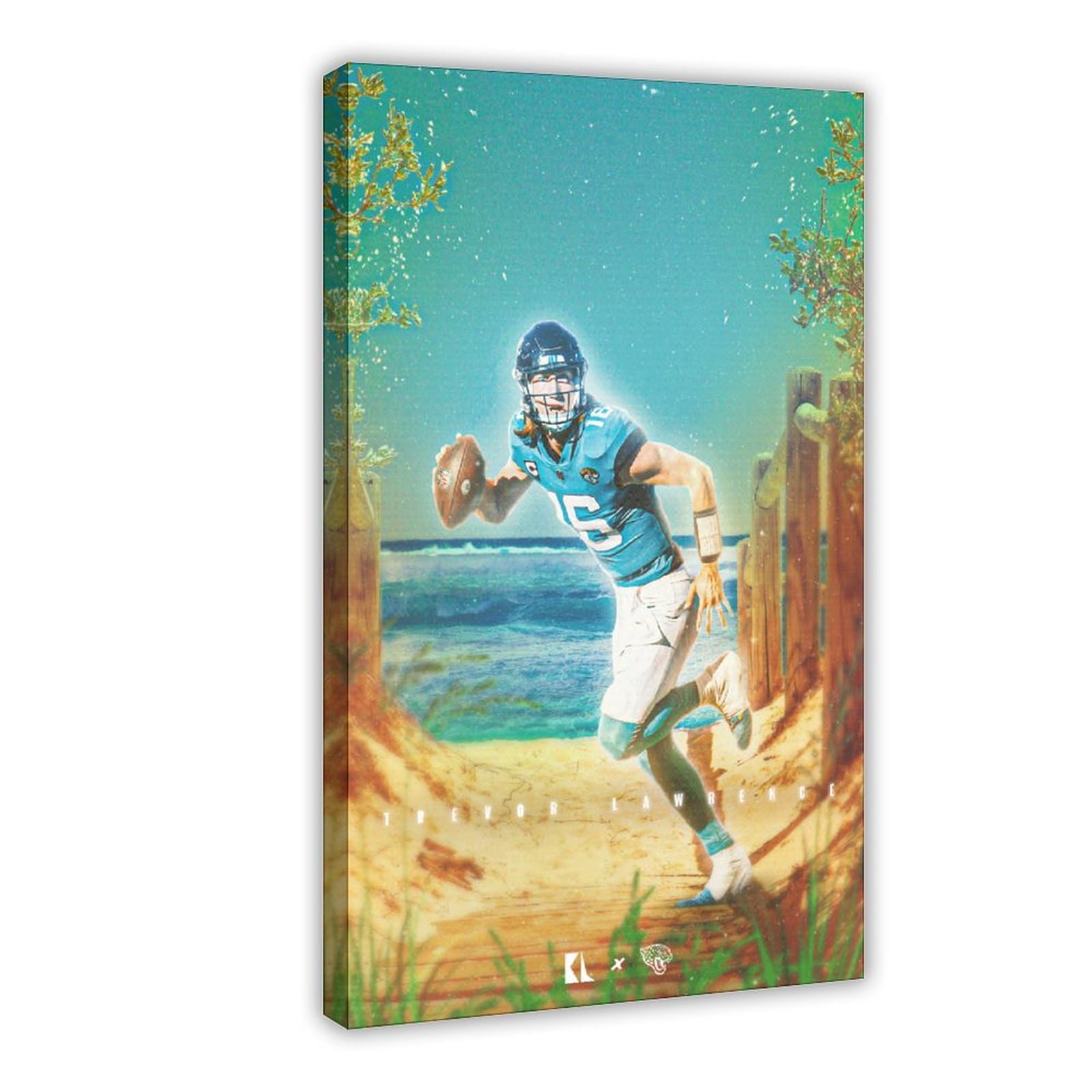 SYLaby Trevor Lawrence Rugby Player Poster816 Canvas Poster Wall Art Decor Print Picture Paintings for Living Room Bedroom Decoration Frame:20x30inch(50x75cm)