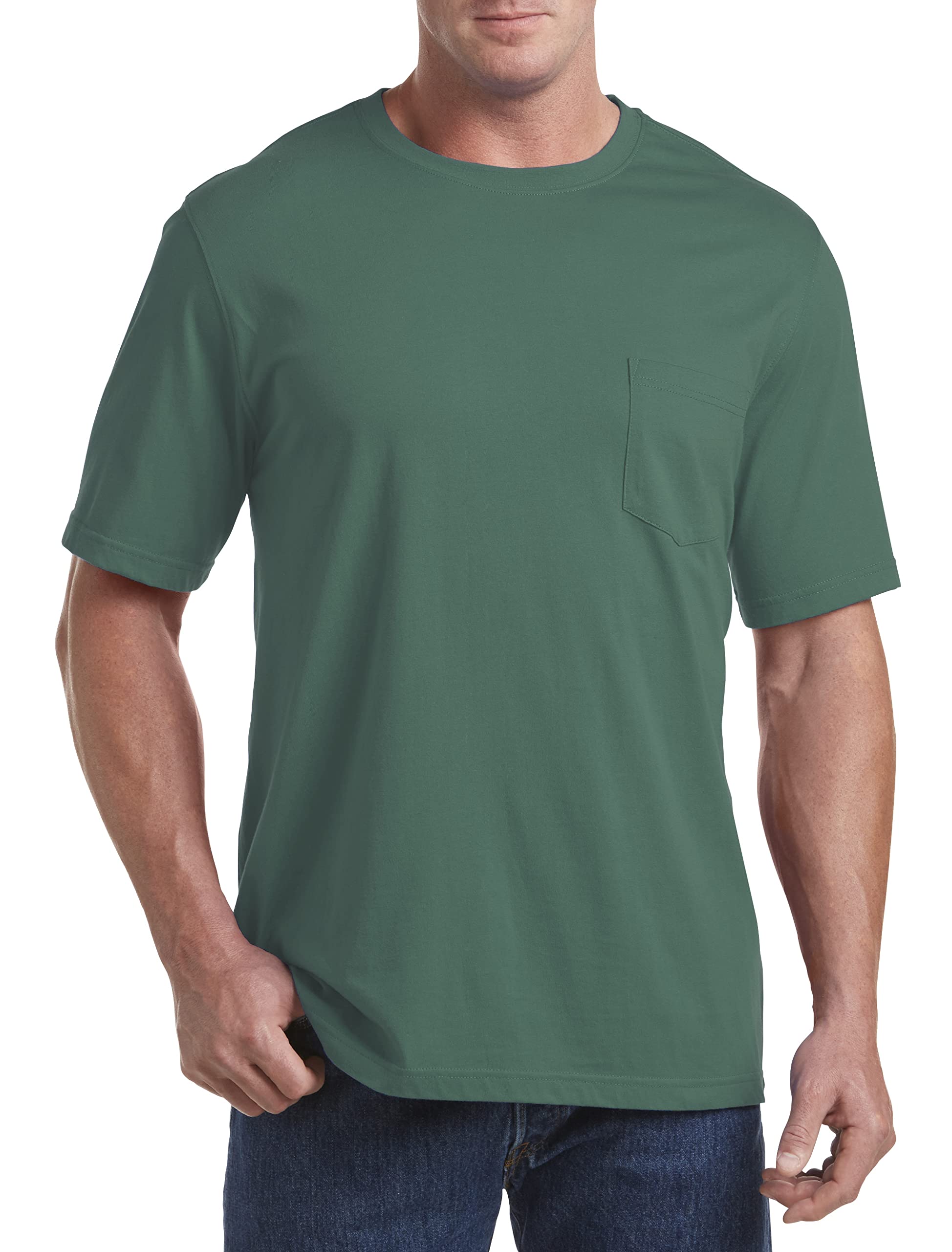 Amazon.com: Harbor Bay Big and Tall Sweat Resistant Pocket T-Shirt