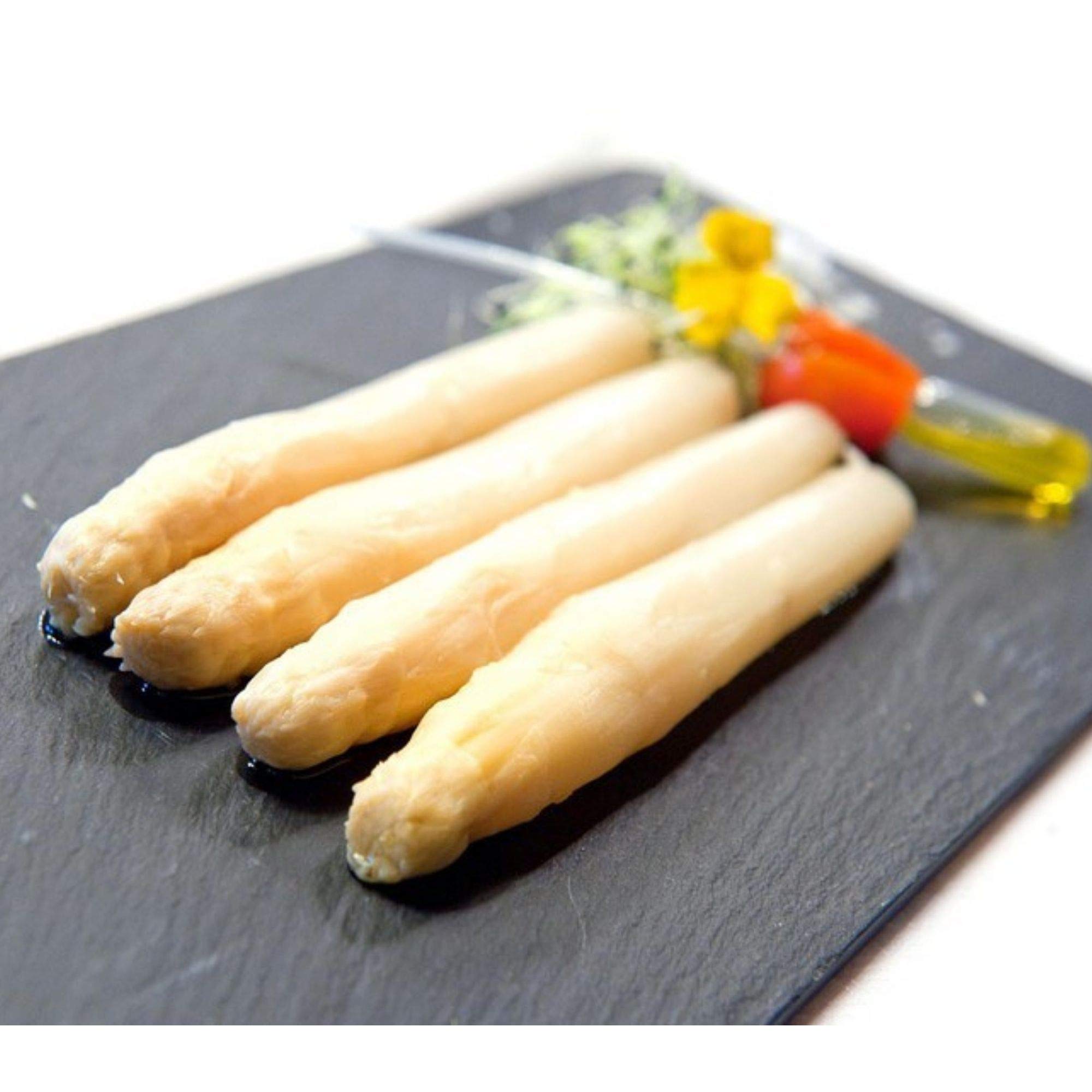 Espárragos de Navarra Extra Blancos Extra Gruesos Pelados - Denominación de Origen Navarra - Especial 6-8 Frutos J. Vela 780G. Producto Recomendado - espárragos de un calibre Extra Grueso