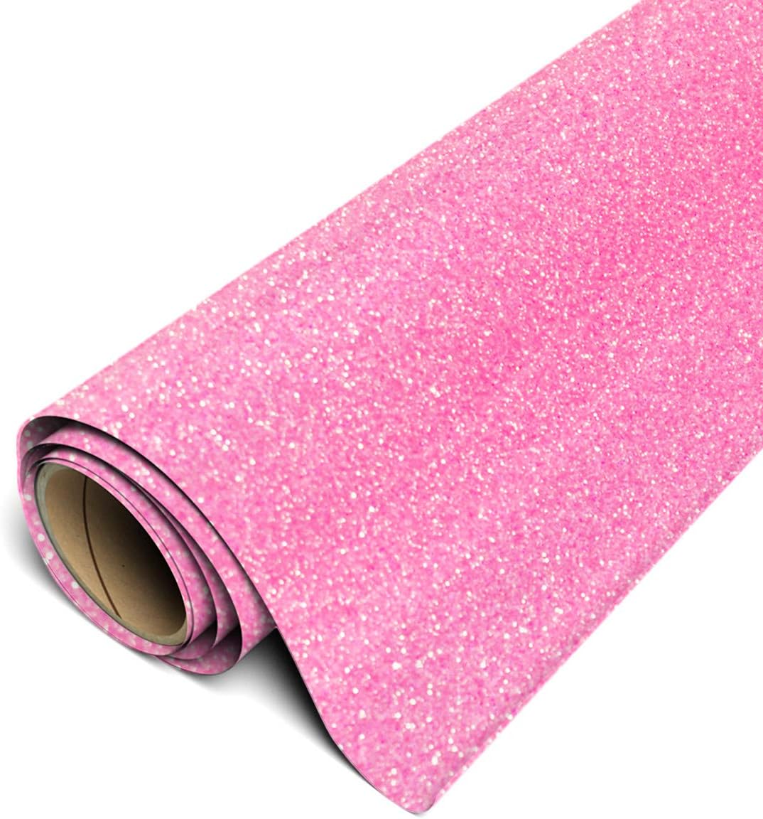 Siser Glitter 11.8"x5yd Roll (Neon Pink, 15ft)