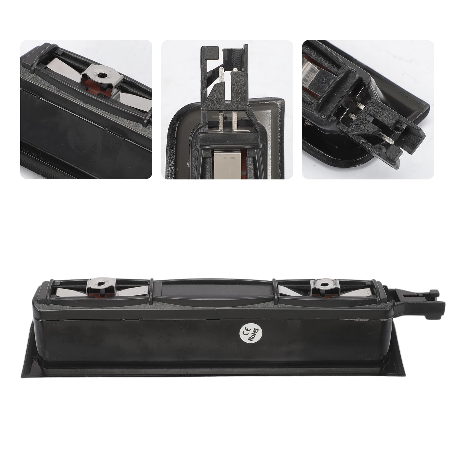 KASturbo Tercera luz de freno trasera para Caddy Mk3 2004-2015, lente negra ahumada OE: 2K0945087C