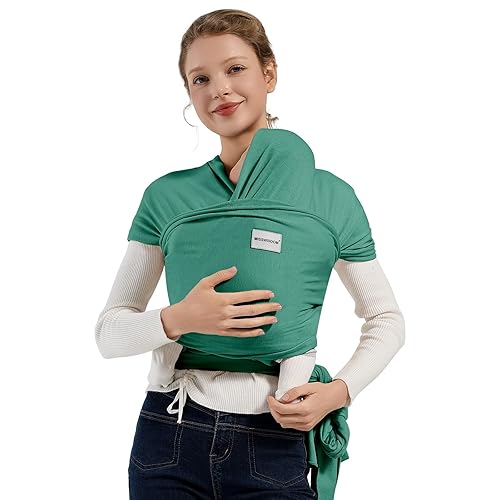 Miniatura 15 de Portabebés Enrollables - Portabebés Suave y Transpirable para Recién Nacidos de 3 a 16 kg, Portabebés Ajustable de Manos Libres para Recién Nacidos