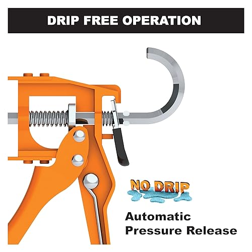 Miniatura 4 de Albion Engineering Company B1 B-Line - Pistola manual para calafatear con cartucho esquelético, sin goteo, 110 galón (10 onzas), unidad 71