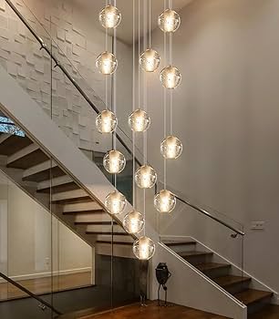 ❤︎ha12ra10❤︎ HAIXIANG 14-Lights Modern Chandelier Bubble Crystal 118