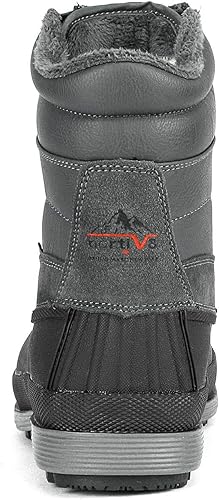 Miniatura 5 de NORTIV 8 - Botas de nieve para hombre con aislamiento impermeable para invierno
