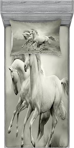 Miniatura 87 de Ambesonne Juego de sábanas bajeras y fundas de almohada, deliciosos tacos con verduras, cocina folclórica, ingredientes de recetas de comida Beige