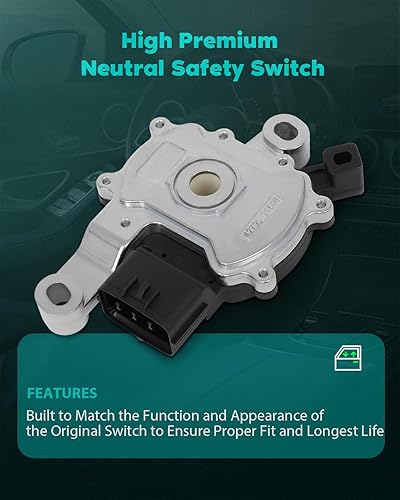 Miniatura 6 de SCITOO Interruptor de seguridad neutro 42700-26500 compatible con Hyundai Accent 2012-2019, 2011-2019 para Hyundai Elantra, 2013-2014 para Hyundai