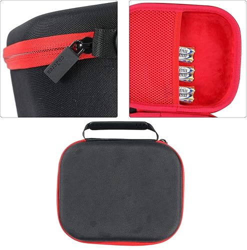 Miniatura 5 de co2CREA Hard Case Replacement for Really RAD Robots Turbo Bot Electronic Remote Control Robot (Black Case + Inside Red)