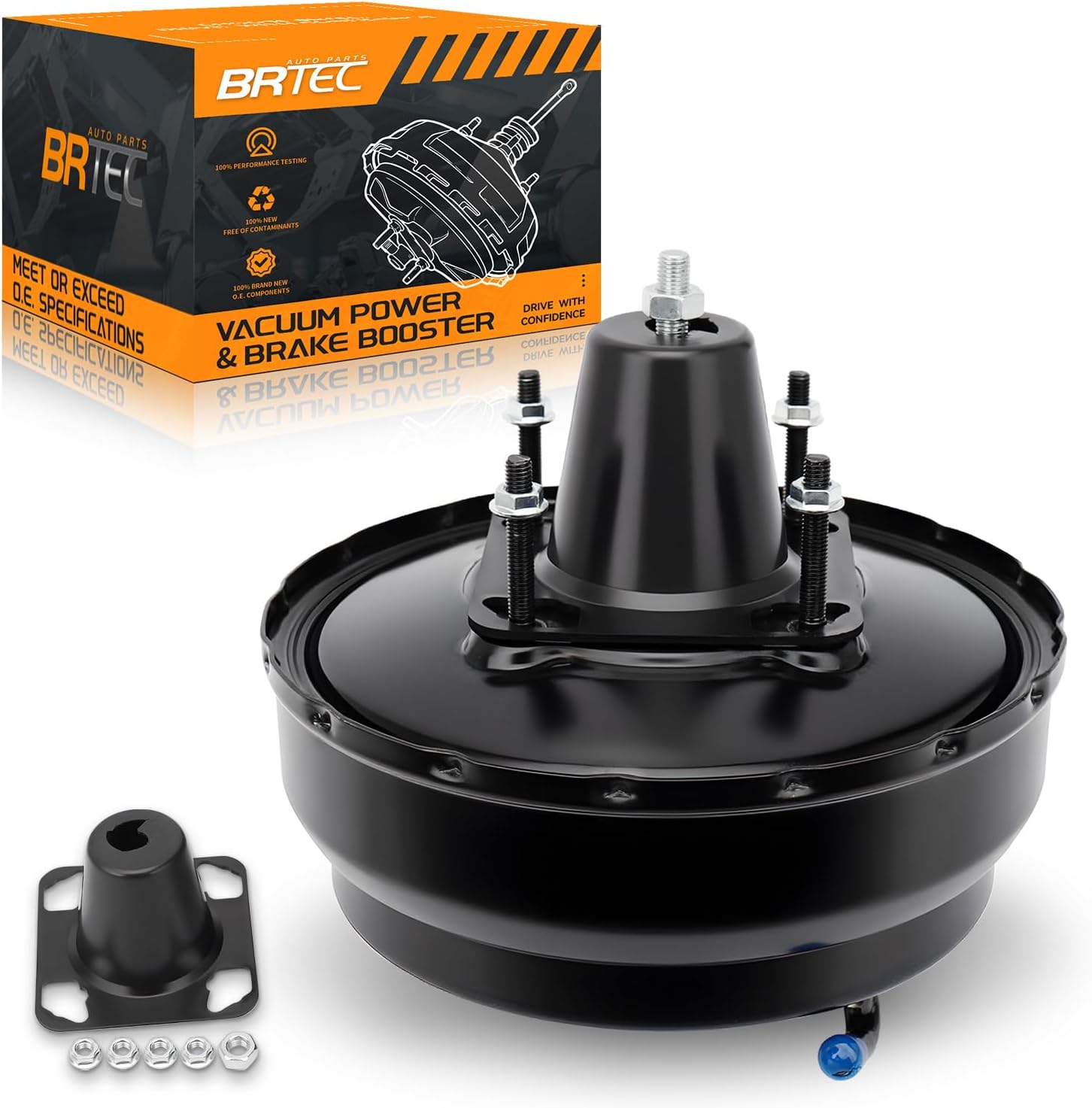 BRTEC Vacuum Power Brake Booster Compatible with Lexus ES300 1997-2001, Toyota Camry 1997-2001 - 2.2L 3.0L, Replace# 53-2768, 4461033420, 4461033430, 4461033460, 4461033510, 4461033530, 4461033541