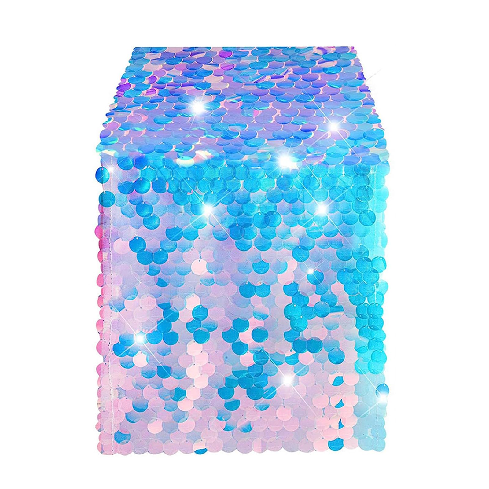 Attractive Sequins Table Covers Table Runner Multipurpose Sequins Flags for Festival Displays for Commercial Use Eye Catching Flags
