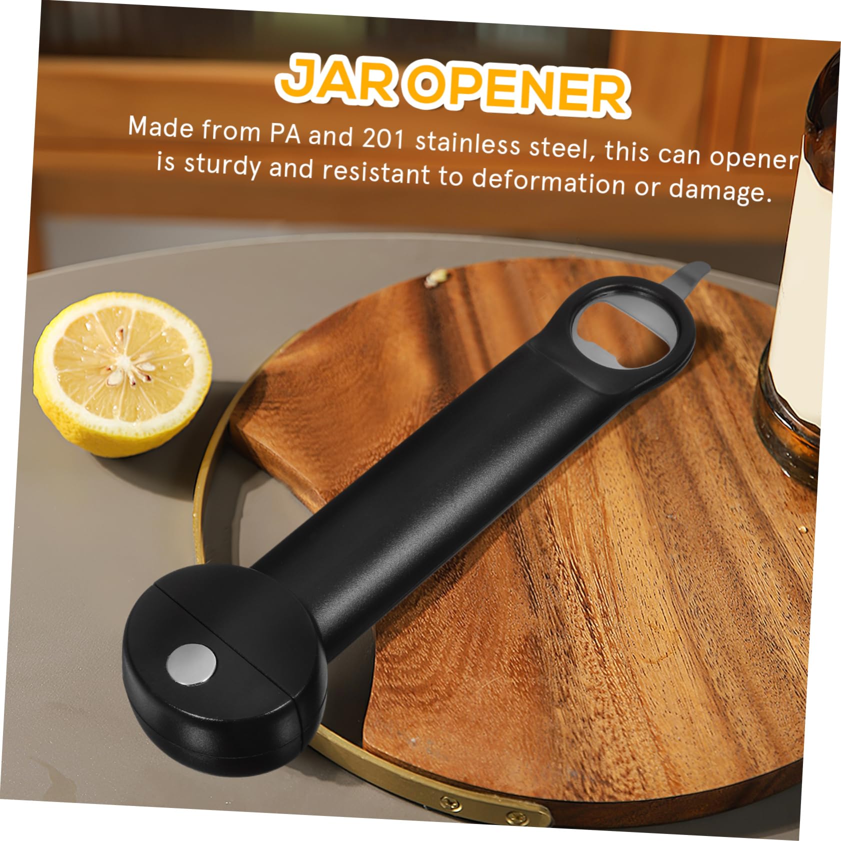 MAGICLULU 3st Öffner Flaschendeckelentferner Shaker Gadgets Wiederverwendbar Einstellbar Getränk Glasgreifer Bier Glasschlüssel Isolator Soda Dosenöffnungswerkzeug Wein Black 201 Edelstahl