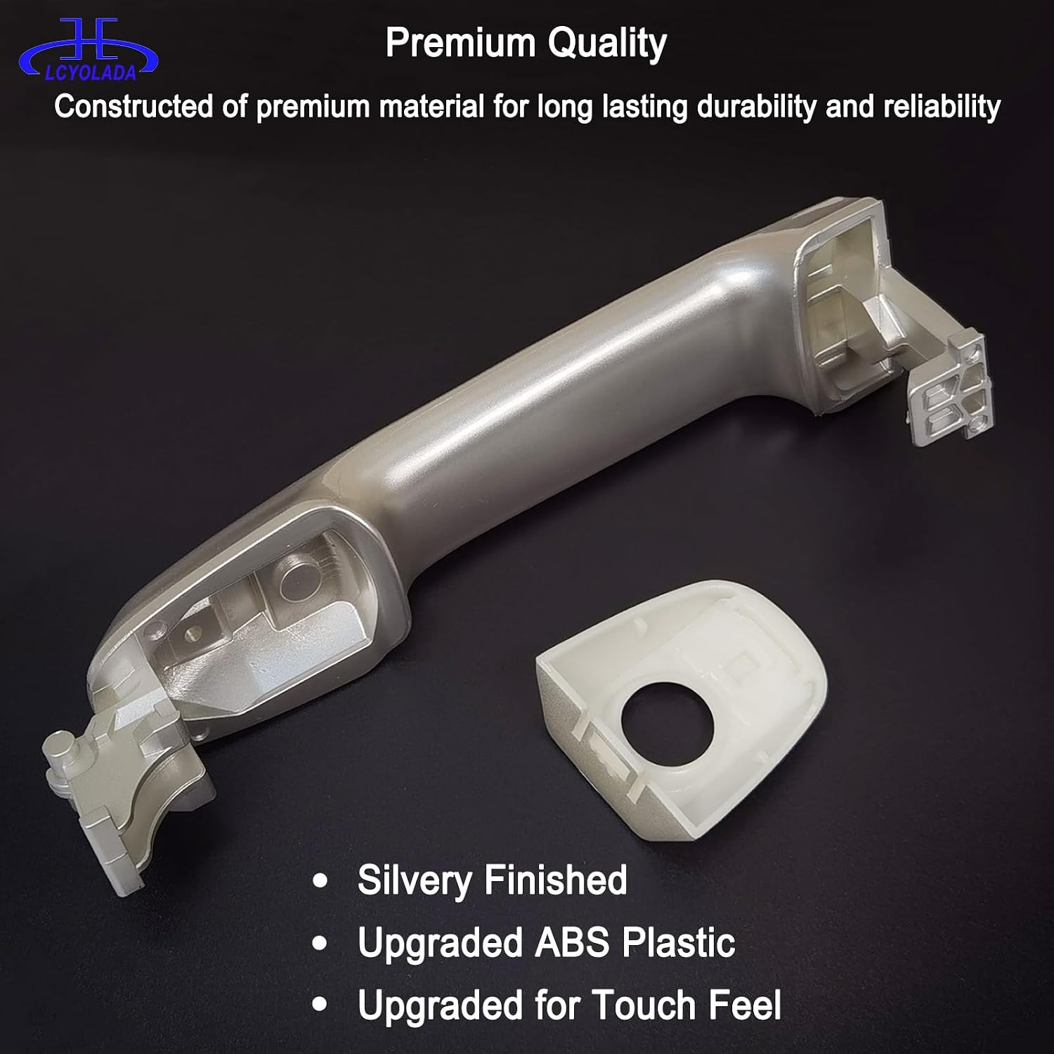 Silver Exterior Door Handle for Toyota Camry 2012-2017, Front Left Driver Side Replaces# 69211-06090-B0