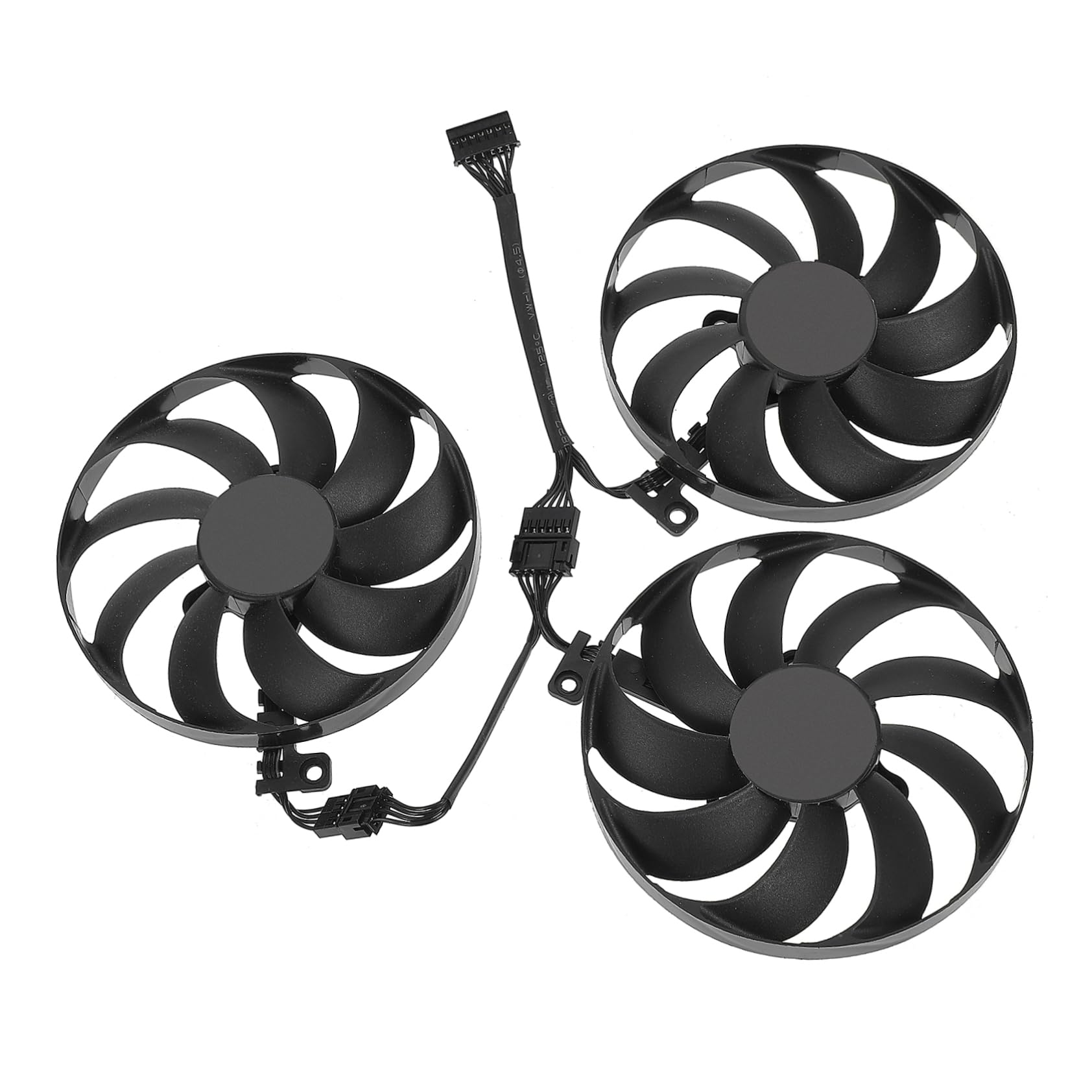 NUOBESTY 2 Juegos De Ventiladores De Refrigeración Para Tarjetas Gráficas Gpu Ordenador Radiador Enfriador Eléctrico Abs
