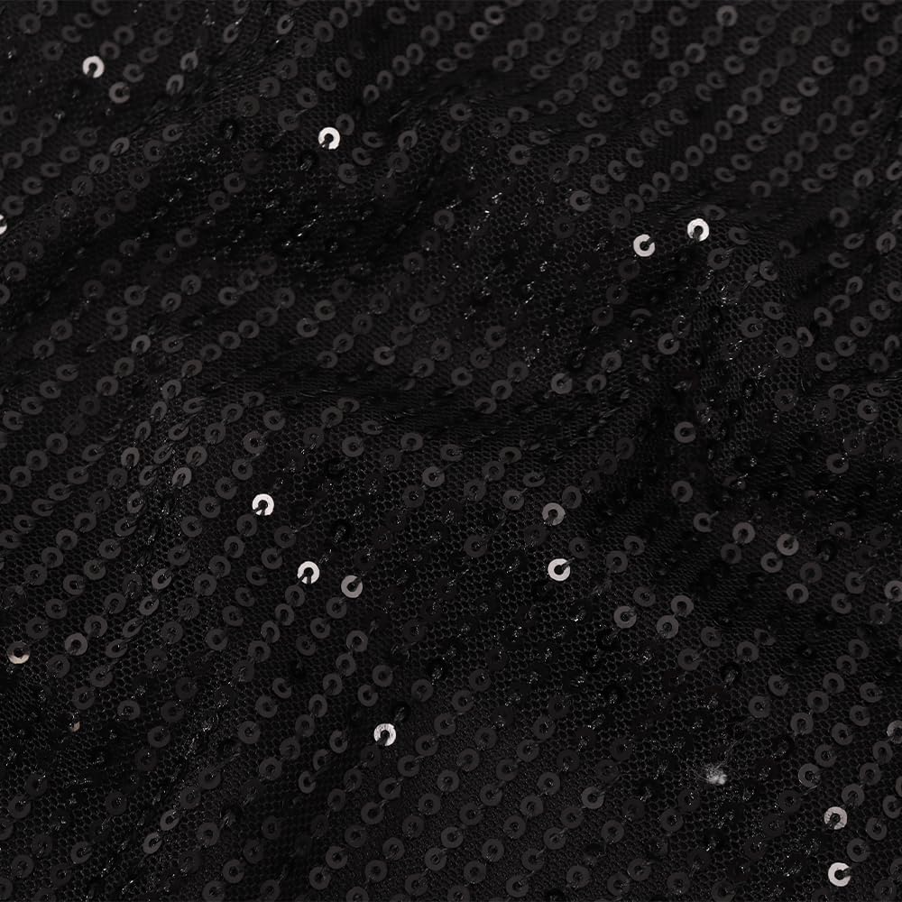 Noomelfish Girls Camisole Sequin Tank Tops Sparkly Glitter Cami Dance Sleeveless Shirt (5-12 Years) - Image 5