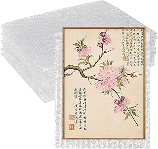 20Pcs Clear Bubble out Bags Pouches, 14x18 inch Large Bubble Bag, Double Walled Shockproof Bubble Cushioning Wrap Bag for Packing, Shipping, Moving and Storage