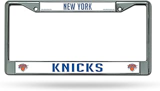 Rico Industries NBA Basketball Premium 12" x 6" Chrome Frame with Plastic Inserts - Car/Truck/SUV Automobile Accessory