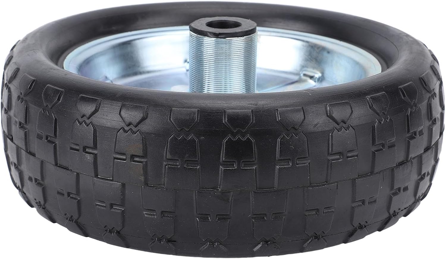 Trailer Jack Wheel Replacement, Heavy Duty Iron and Rubber, 10 Inch RV Jack Wheel for Easy Installation and 2000lbs Capacity