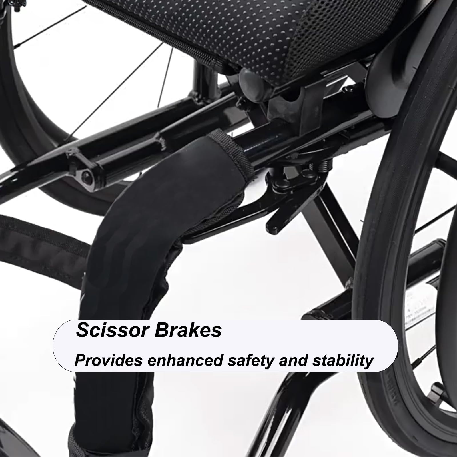 Silla de ruedas de aluminio, Plegable y ligera, Autopropulsable, Silla De Ruedas Deportiva, Silla de ruedas para adultos(40cm/15.7in Seat,Soft backrest - A)
