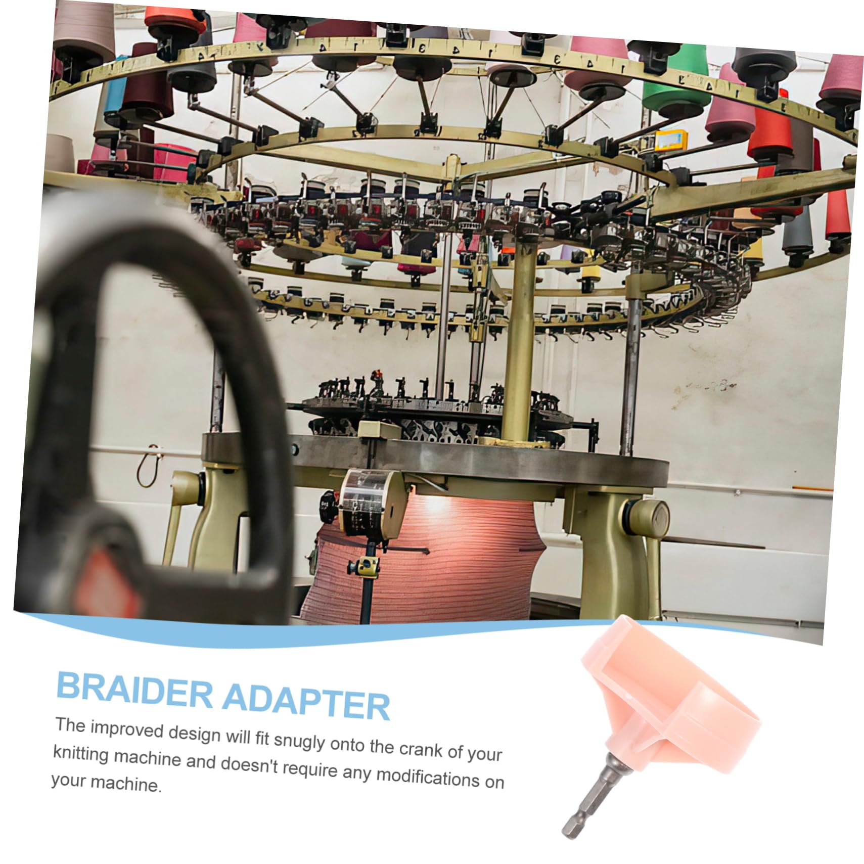 SHINEOFI 5stücke Strickmaschinen-adapter Für Handkurbel Schneller Und Einfacher Austausch Des Kurbelgriffs Kompatibel Mit Gängigen Strickmaschinen Robustes Material Edelstahl Für