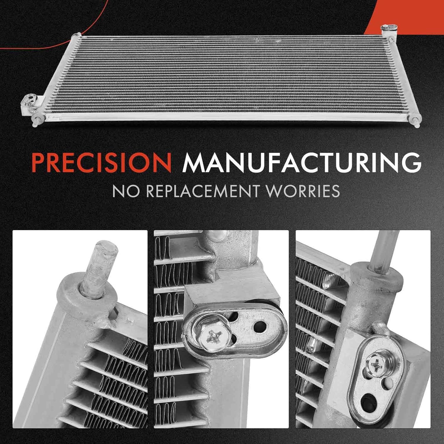 A-Premium A/C Condenser Replace# 80110S2A900 - Compatible with 2004-2009 Honda S2000 2.2L