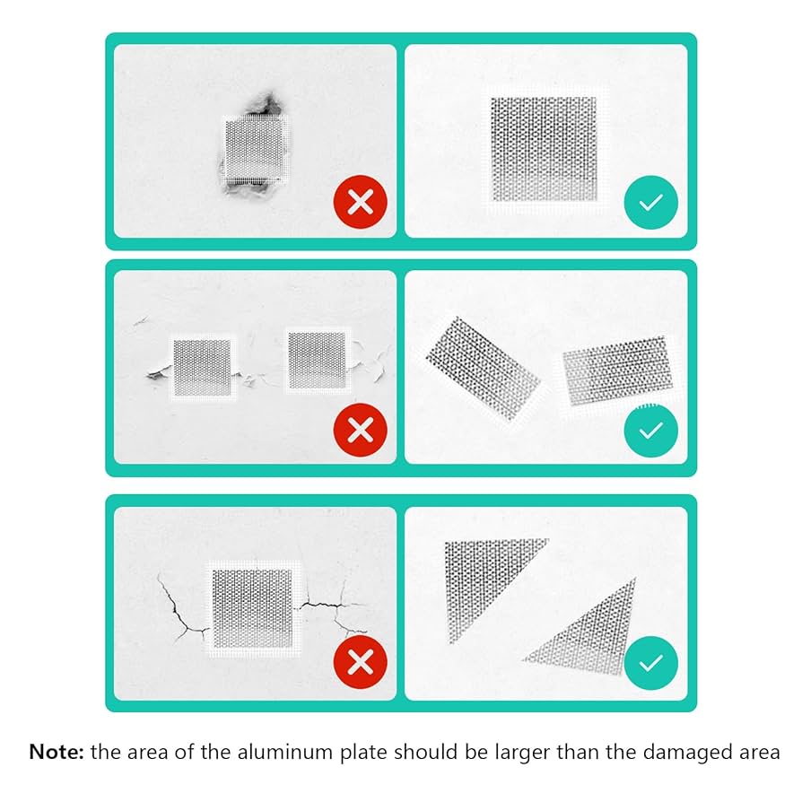 Self-adhesive Plasterboard Wall Patch Metal Mesh Repair Damaged Walls