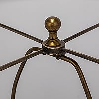 Vista 9 de Creative Co-Op Lámpara de mesa de cristal verde con pantalla blanca